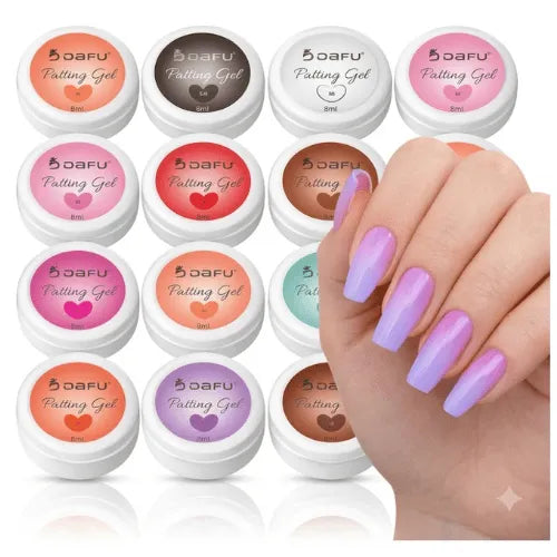 Patting Gel Dafu para Nail Art | Gel para Efeito Texturizado e Decorações em Unhas